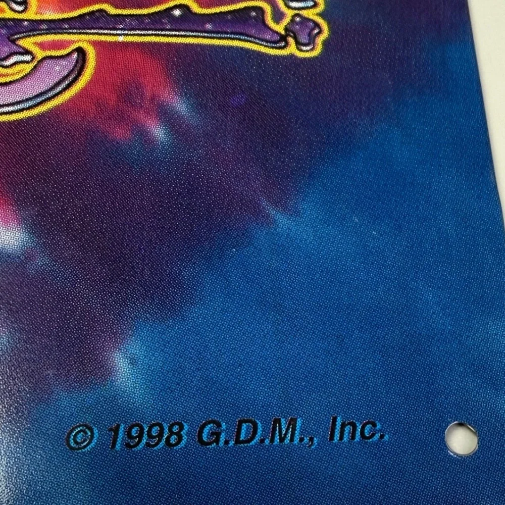 Vtg Grateful Dead Space Your Face Metal Sign 1998 Dancing‎ Bear Tie Dye Wall Art